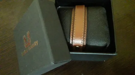 دستبند چرم وارک مدل رهام کد rb176