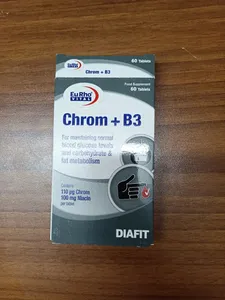 تجریه خرید قرص کروم و ویتامین B3 یوروویتال بسته 60 عددی