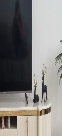 مجسمه مدل گوزن گرافیکی مجموعه 2 عددی