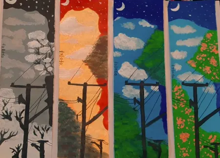 گواش 6 رنگ آریا مدل 4027