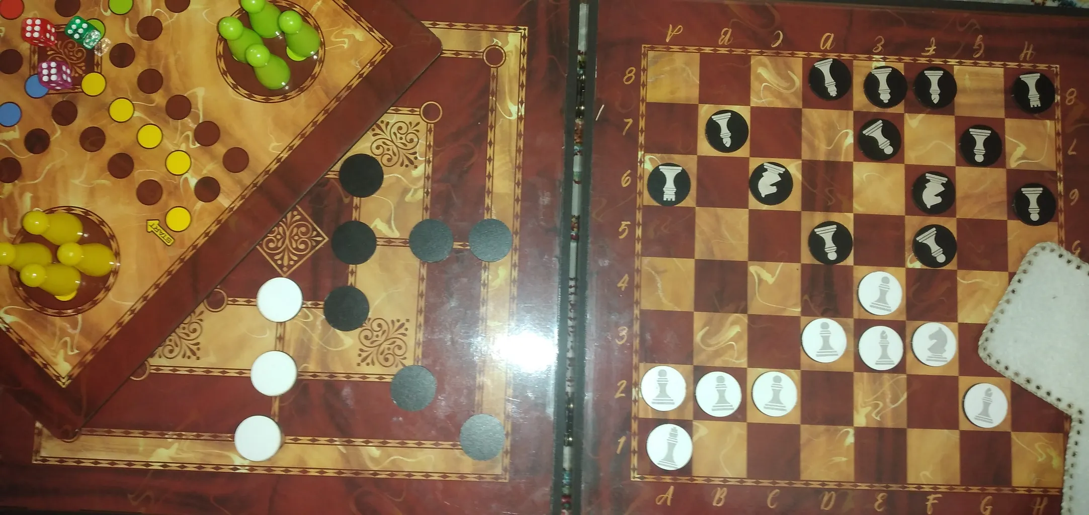 بازی فکری منچ و شطرنج فروردین مدل 08 بسته 8 عددی