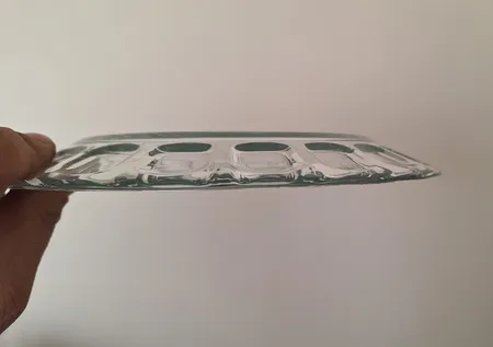 بشقاب غذاخوری بلور کاوه مدل مروارید بسته 6 عددی