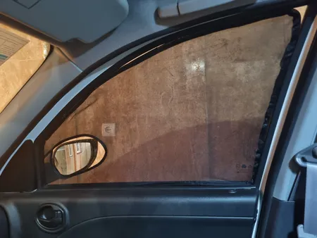 آفتابگیر شیشه خودرو سلیمی کد 6471 مناسب برای تیبا مجموعه 4 عددی