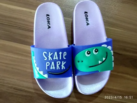 دمپایی دخترانه لوکا مدل دایناسور کد BNF.3469