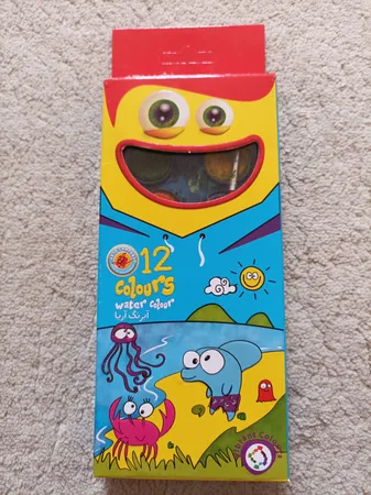 آبرنگ 12 رنگ آریا کد ۵۰۰۵