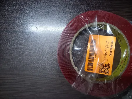 ‌چسب دوطرفه بی رنگ ژله ای مدل REG10 عرض 2 سانتی متر