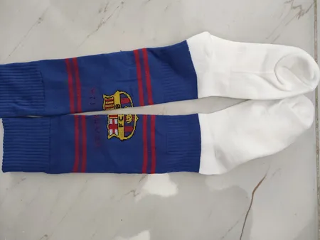 جوراب ورزشی پسرانه طرح بارسلونا کد home