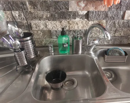 صافی سینک بازن مدل n01 بهمراه جا اسکاچی