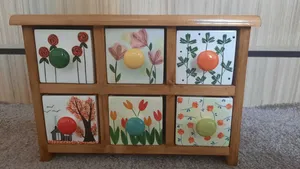 تجریه خرید جا ادویه 6 پارچه مدل چوبی و سرامیکی