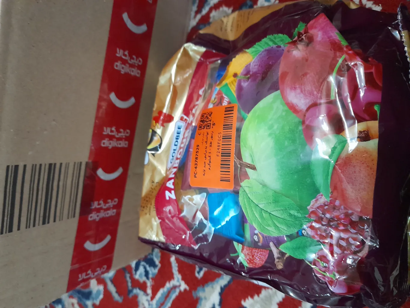 لواشک پذیرایی چند لایه زنبور طلا - 1 کیلوگرم