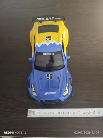 ماشین بازی چه ژی مدل نیسان طرح GTR موزیکال دودزا کد CZ128ADT