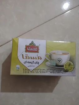 چای سبز کیسه ای با طعم لیمو مسما بسته 25 عددی