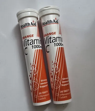 قرص جوشان ویتامین ث با طعم پرتقال  هلث اید - 1000 میلی گرم بسته 20 عددی