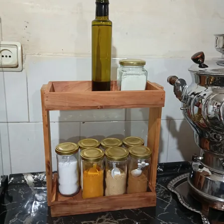 استند جا ادویه ای مدل چوبی