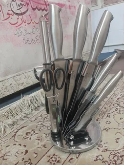 سرویس چاقوی آشپزخانه 9 پارچه سوپر لایف مدل 02