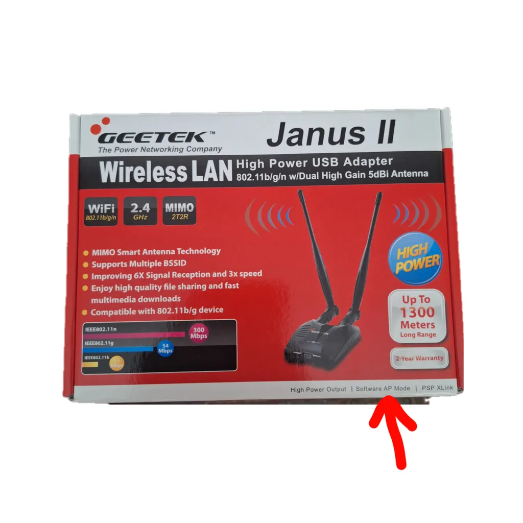 کارت شبکه USB بی سیم جی تک Janus II