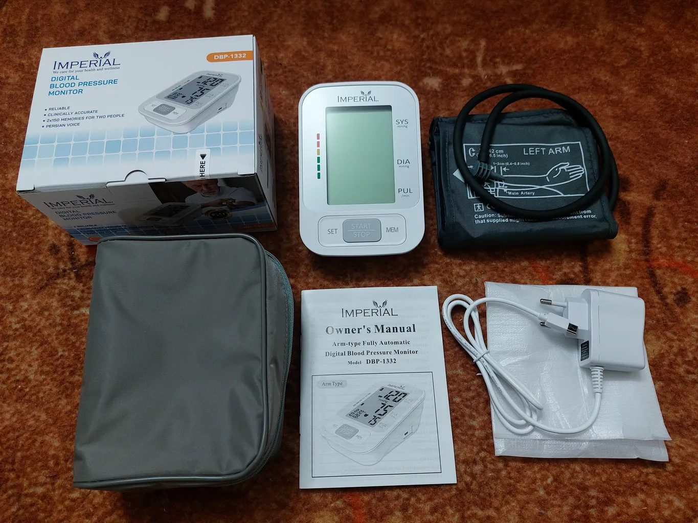 فشارسنج بازویی دیجیتال امپریال مدل DBP-1332