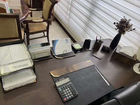 ست لوازم اداری رومیزی مدل آونگ دکو A707 مجموعه 10 عددی