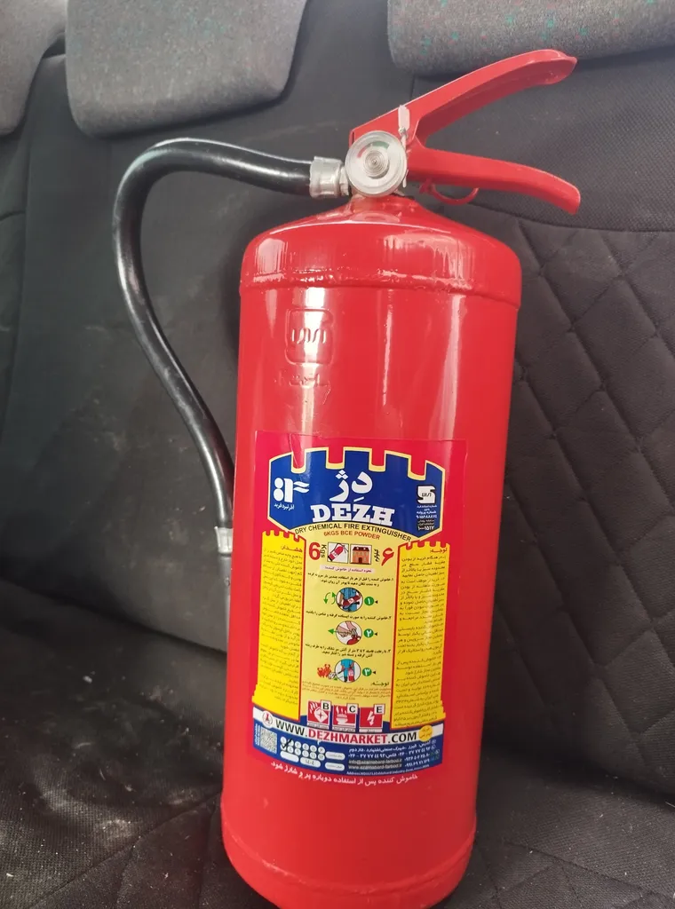 کپسول اتش نشانی پودری دژ 6 کیلوگرمی