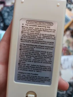 ریموت کنترل مدل F-112E مناسب برای کولر گازی