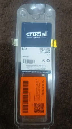 رم دسکتاپ DDR4 تک کاناله 3200 مگاهرتز CL22 کروشیال مدل CT8G4DFRA32A ظرفیت 8 گیگابایت