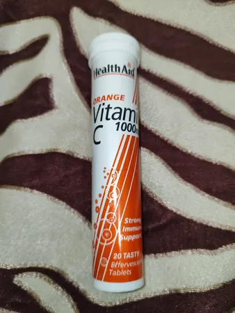 قرص جوشان ویتامین ث با طعم پرتقال  هلث اید - 1000 میلی گرم بسته 20 عددی