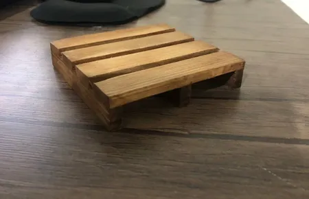 زیر لیوانی مدل پالت چوبی