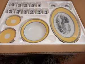 تجریه خرید سرویس چینی 102 پارچه غذا خوری چینی زرین ایران سری ایتالیا اف مدل ویلیج درجه یک