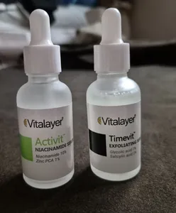 تجریه خرید سرم پوست ویتالیر مدل مدل گلایکولیک اسید ٪7 حجم سازگار با نوع پوست میلی لیتر