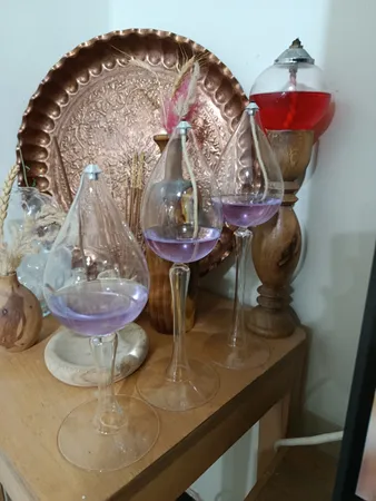 شمع دست ساز مدل اشکی بزرگ مجموعه سه عددی