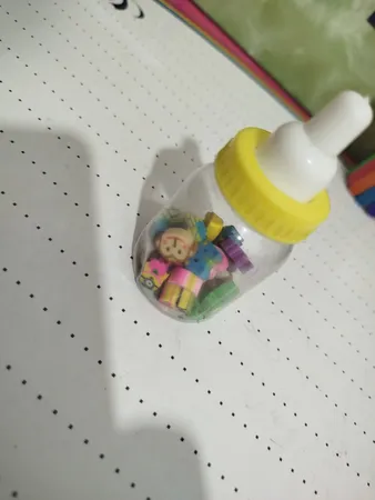 پاک کن طرح حیوانات مدل شیشه شیر کد 12 مجموعه 20 عددی