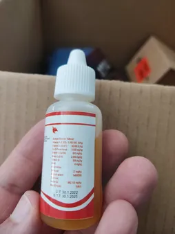 قطره مولتی ویتامین پرنده زوریخ کد 01 حجم 30 میلی لیتر