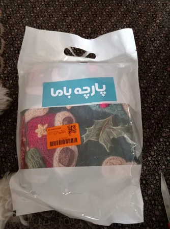 پارچه ملحفه عرض 1.5 متر پارچه باما طرح سه بعدی تدی زمستونی کد 5013484