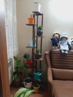 استند گلدان روستیک دکور مدل i5