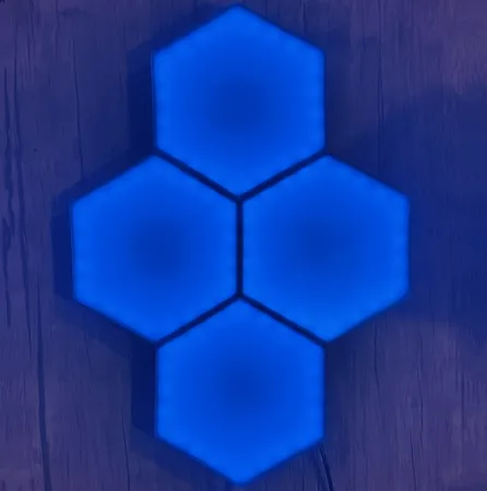 پنل دیواری طرح گیمینگ شش ضلعی مدل S1 مجموعه 4 عددی