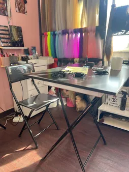 ست میز تحریر و صندلی میزیمو مدل باکسدار تاشو کد 9204