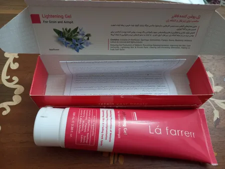 ژل روشن کننده لافارر مدل Groin & Armpit مناسب انواع پوست حجم 100 میلی لیتر