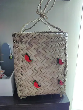 سبد حصیربافی کد 03