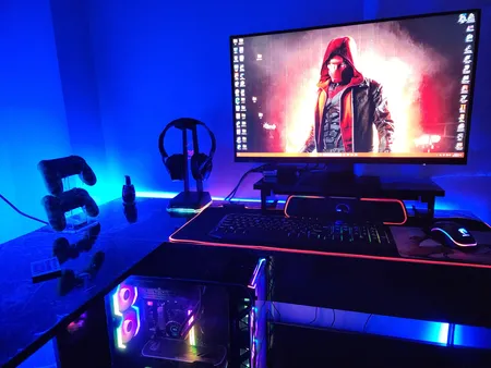 ریسه ال ای دی مدل پکیج گیمینگ 16 رنگ کد RGB 12v طول 5 متر