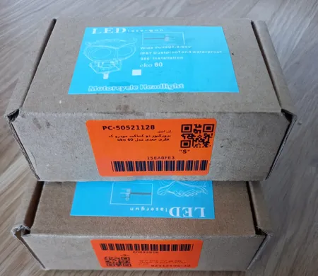 پروژکتور دو کنتاکت خودرو کد eko 60 مدل جغدی فلزی