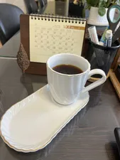 تجریه خرید ماگ لمونژ مدل کارمن کد 517 به همراه بشقاب سرو