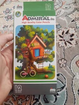 مداد رنگی 12 رنگ ادمیرال مدل 202