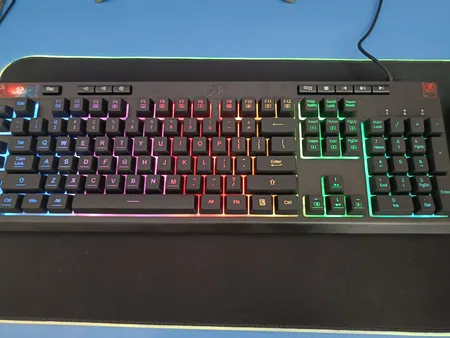 کیبورد گیمینگ ردراگون مدل Shiva K512W، سوییچ ممبران، Full-Size، نورپردازی RGB