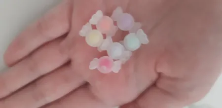 مهره دستبند مدل شکلات یخی بسته 25 عددی