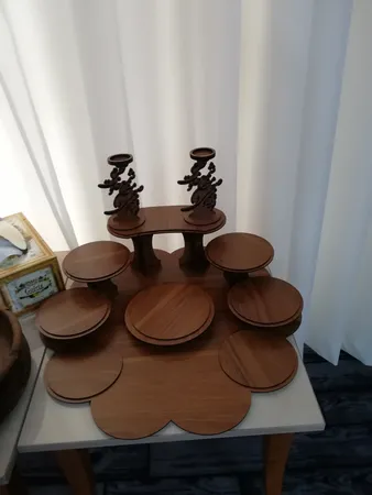 مجموعه ظروف هفت سین 3 پارچه طرح نگار کد B86