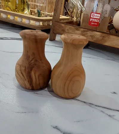 نمکدان چوبی مدل NK-3 مجموعه 2 عددی