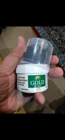 واکس براق کننده کفش گلد کر مدل 50 گچی رنگ سفید