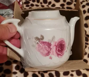 تجریه خرید قوری چینی زرین ایران مدل رز فلاور