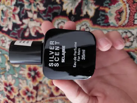 عطر جیبی مردانه اسکلاره مدل Silver Scent با رایحه گرم و تند حجم 35 میلی لیتر