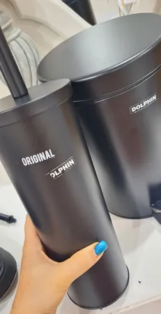 ست سطل زباله و فرچه دلفین مدل Pry-2617